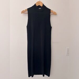 SOLACE LONDON - Mock neck sleeveless dress - black